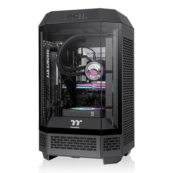 Thermaltake The Tower 250 Black  Caja Mini ITX Cristal Templado USB 32 Negra