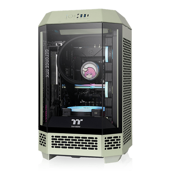 Thermaltake The Tower 250 Matcha Green  Caja Mini ITX Cristal Templado USB 32 Verde