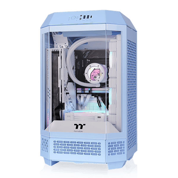 Thermaltake The Tower 250 Hydrangea Blue  Caja Mini ITX Cristal Templado USB 32 Azul