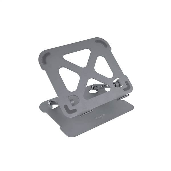 Tooq Soporte Portátil 173 Elevador Ajustable Gris diseño Ergonomico y Plegable