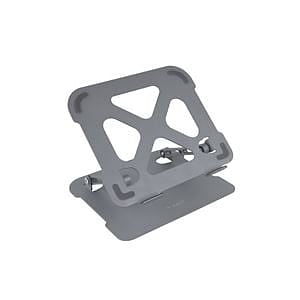 Tooq Soporte Portátil 173 Elevador Ajustable Gris diseño Ergonomico y Plegable