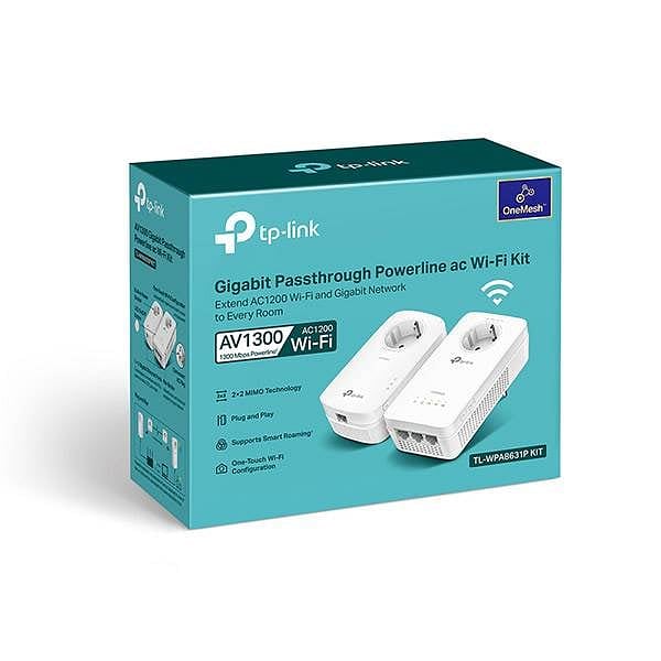 TPLink TLWPA8631PKIT AC1200 Dualband 3Puerto Gigabit  PLC