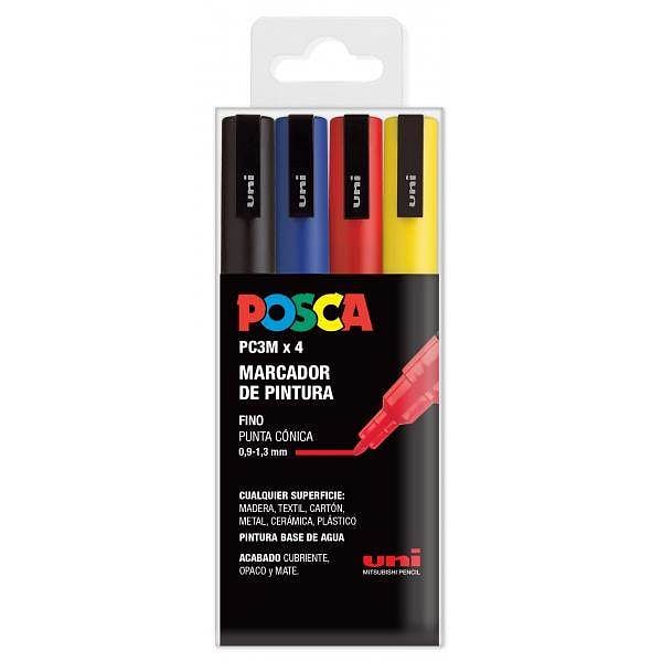 Rotuladores Posca  Estuche PC3M EST4 182634672