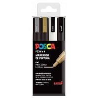 Rotuladores UniBall Posca | Estuche 4 marcadores PC-3M GSWB 182634673