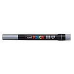 Posca PCF350 Marcador de Pintura  Punta Acrilica Estilo Pincel  Tinta Pigmentada Base al Agua  Resistente a la Luz  No Permanente  Ideal para Carteleria y Decoracion  Color Plata