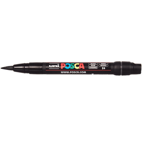 Posca Edicion Limitada Pack de 8 Marcadores de Pintura PC5M  Regalo Bolsa de Tela  Punta Redondeada 1825mm  Tinta Base al Agua  Colores Surtidos