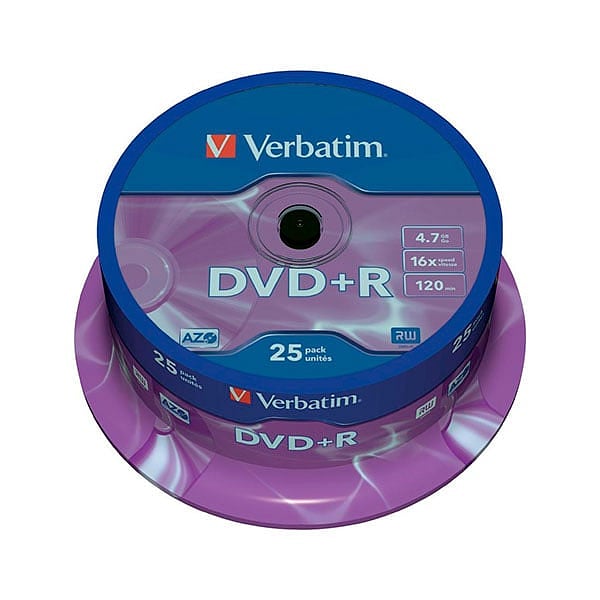 Verbatim DVDR Pack 25u  47GB  DVD