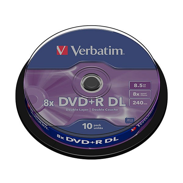 Verbatim DVDR DL Pack 10u  85 GB  DVD