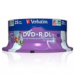 Verbatim DVDR Doble Capa 8x Bobina w25u 85GB  DVD