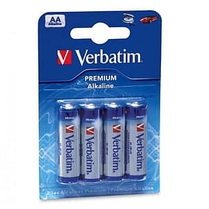 Verbatim Pack de 4 pilas alcalinas AA  Pilas