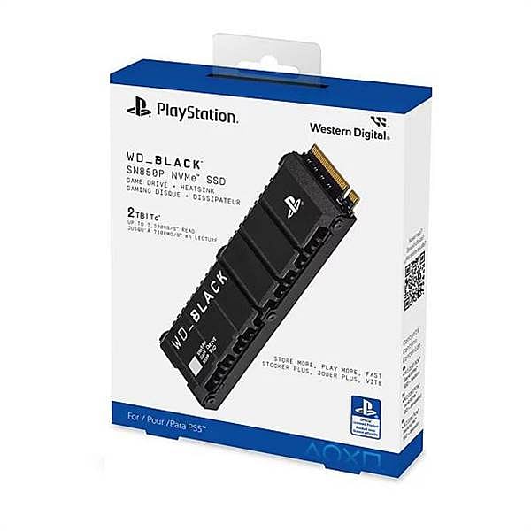 WD Black SN850P 2TB  SSD M2 PCIe 40 NVMe Para Sony PS5