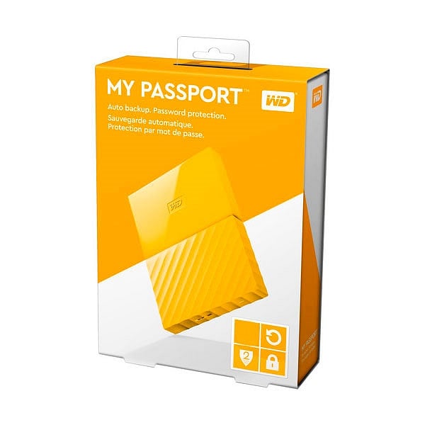 WD My Passport 2TB 25 Amarillo  Disco Duro USB