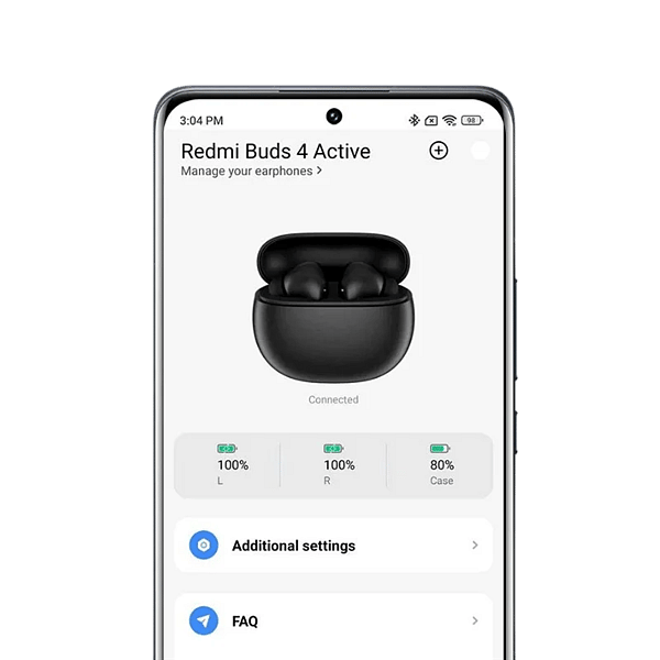 Xiaomi Redmi Buds 4 Active  Auriculares Bluetooth 53 Autonomia hasta 5h Resistencia IPX4 Negro