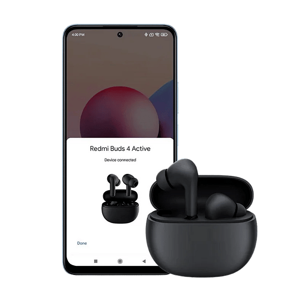 Xiaomi Redmi Buds 4 Active  Auriculares Bluetooth 53 Autonomia hasta 5h Resistencia IPX4 Negro