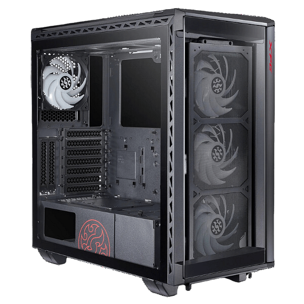 XPG Battlecruiser ARGB Cristal Templado USBC  Caja ATX