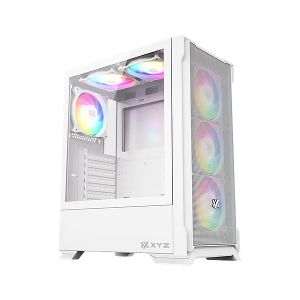 XYZ Airone 300X Mesh ARGB  Caja ATX Cristal Templado Blanca