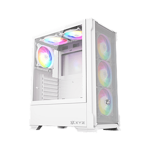 XYZ Airone 300X Mesh ARGB  Caja ATX Cristal Templado Blanca
