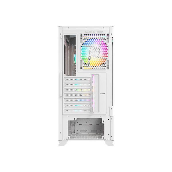 XYZ Airone 300X Mesh ARGB  Caja ATX Cristal Templado Blanca