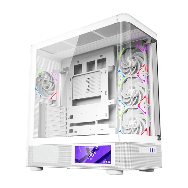 XYZ Quantum PRO ARGB  Caja ATX Cristal Templado Blanca