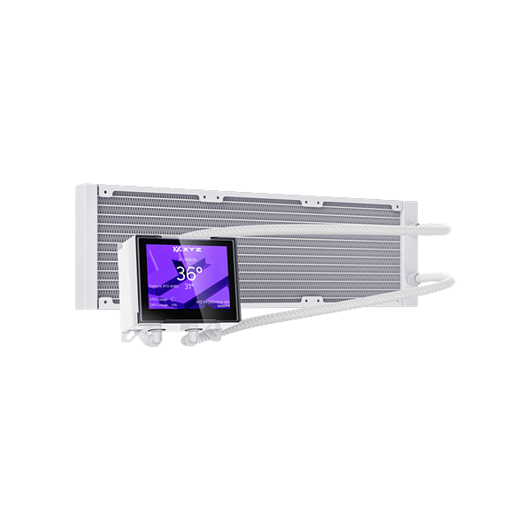 XYZ Hydroview 360 ARGB  Refrigeración Líquida LCD Blanca