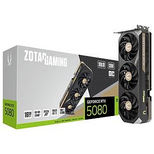 Zotac GeForce RTX 5080 Solid Core OC 16GB GDDR7 DLSS4  Tarjeta Gráfica Nvidia