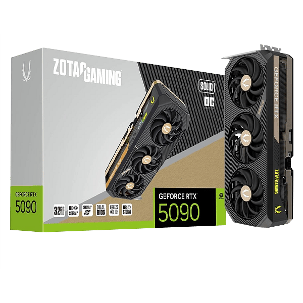 Zotac GeForce RTX 5090 Solid OC 32GB GDDR7 DLSS4  Tarjeta Gráfica Nvidia