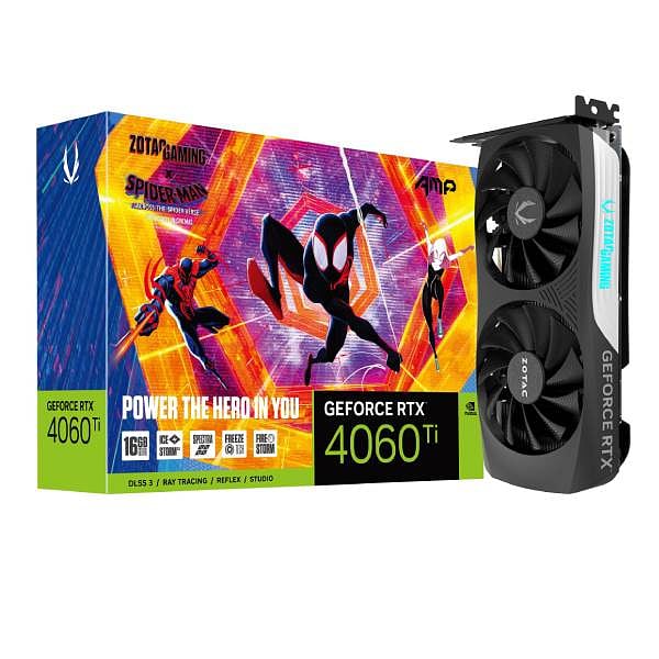 Zotac GeForce RTX 4060 Ti AMP Spiderman 16GB GDDR6 DLSS3  Tarjeta Gráfica Nvidia