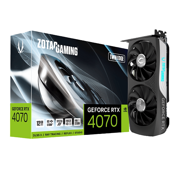 Zotac GeForce RTX 4070 Twin Edge 12GB GDDR6X DLSS3  Tarjeta Gráfica Nvidia