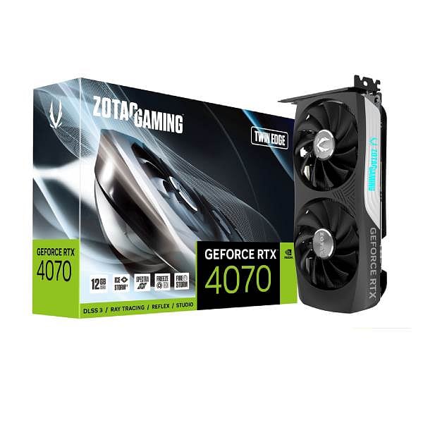 Zotac GeForce RTX 4070 Twin Edge 12GB GDDR6X DLSS3  Tarjeta Gráfica Nvidia