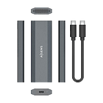 Aisens ASM2029GR  USB 32  M2 NVMe  Sin tornillos  Caja Externa para Disco