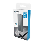 Aisens ASM2029GR  USB 32  M2 NVMe  Sin tornillos  Caja Externa para Disco