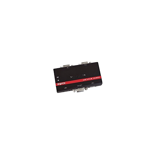 approx KVMUSB2PA KVM Switch 2PC 1T1R1M 2xUSB Aud