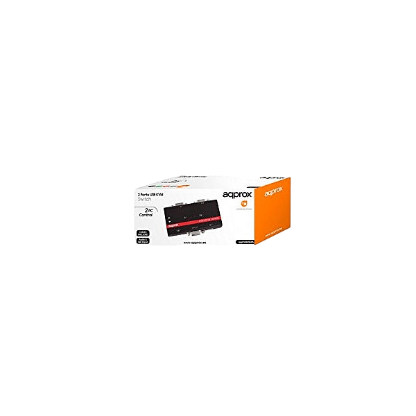 approx KVMUSB2PA KVM Switch 2PC 1T1R1M 2xUSB Aud