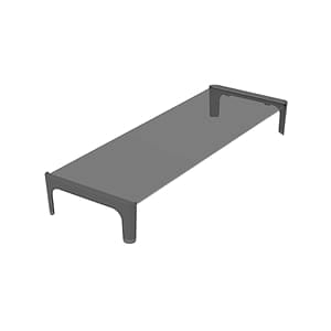 Approx Elevador Monitor Mesa Cristal Negro  Soporte