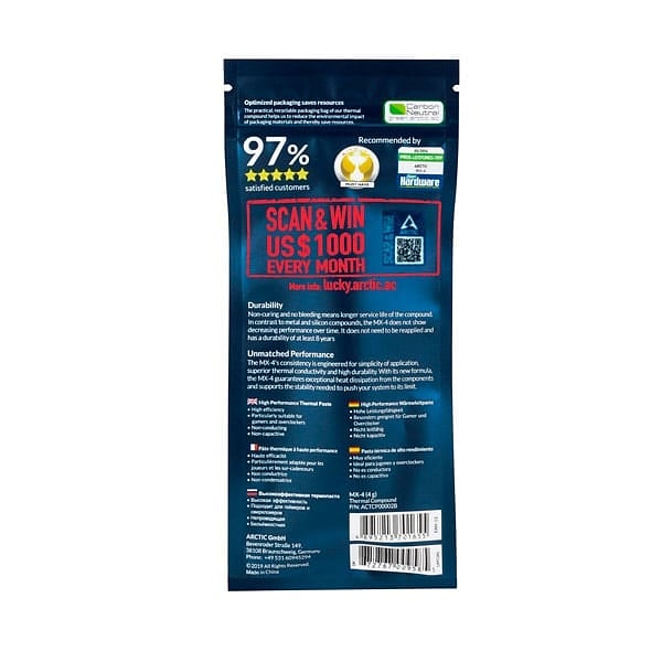 Arctic MX4 2019 4gr  Pasta Térmica