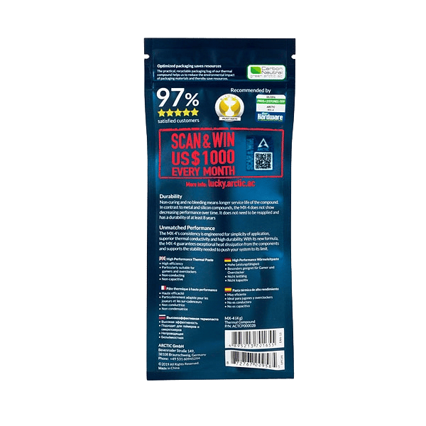 Arctic MX4 2019 4gr  Pasta Térmica