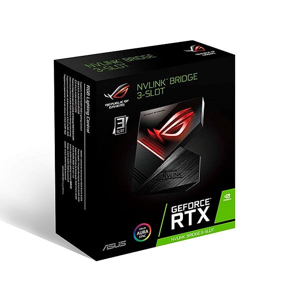 Asus ROG NVLink Bridge Triple Slot Aura Sync RGB  60 mm