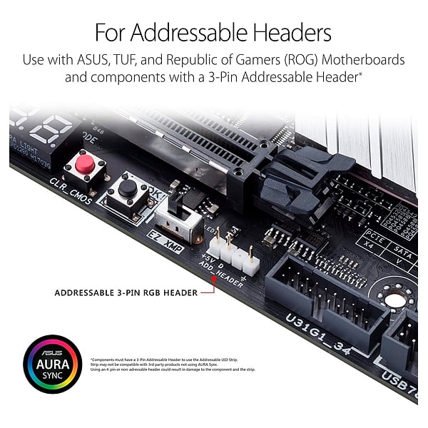 Asus ROG Addressable ARGB LED 60cm  Tira LED