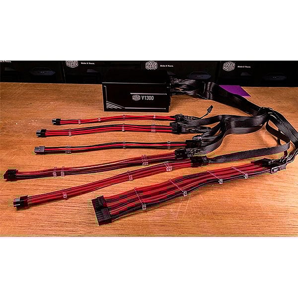Cooler Master mod cable KIT rojonegro  Extension cable FA