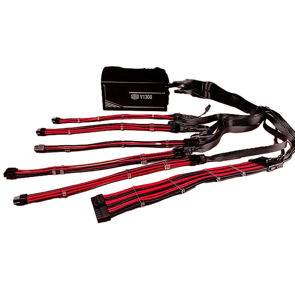 Cooler Master mod cable KIT rojonegro  Extension cable FA