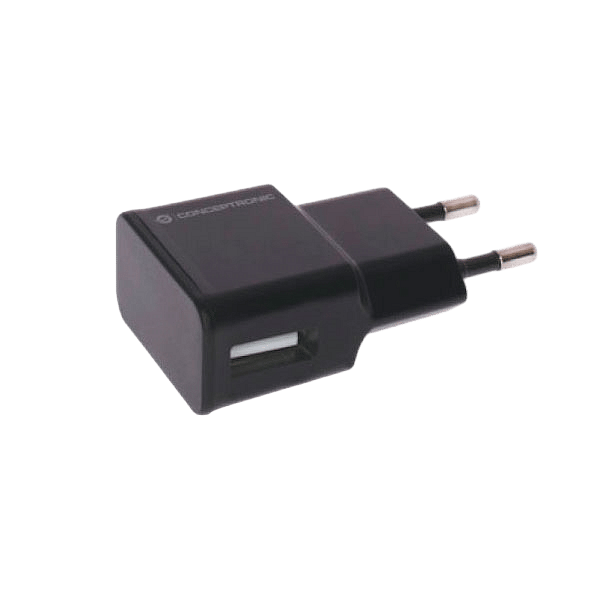 Conceptronic 1 USB negro  Cargador de pared stand