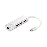 Level One USBC Gigabit Ethernet RJ45 HUB  Adaptador