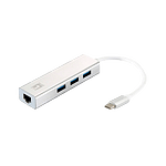 Level One USBC Gigabit Ethernet RJ45 HUB  Adaptador