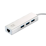 Level One USBC Gigabit Ethernet RJ45 HUB  Adaptador