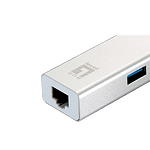 Level One USBC Gigabit Ethernet RJ45 HUB  Adaptador