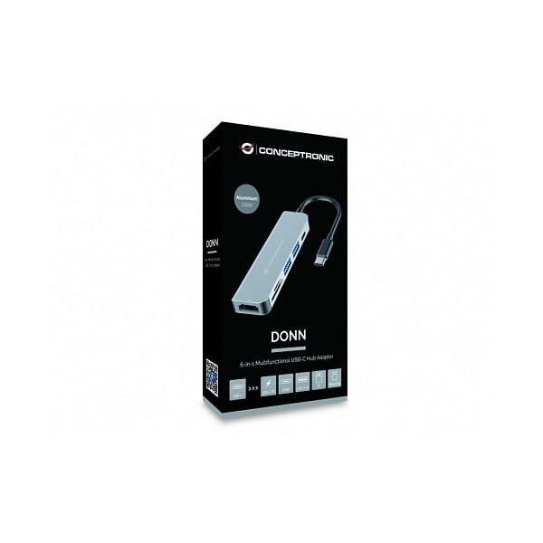 Conceptronic HUB usbC 6 en 1  Adaptador