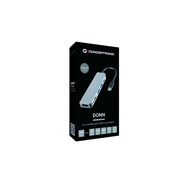 Conceptronic HUB usbC 6 en 1  Adaptador