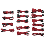 Corsair kit DC mallado rojo  Cable alimentación
