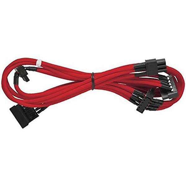 Corsair kit DC mallado rojo  Cable alimentación