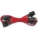 Corsair kit DC mallado rojo  Cable alimentación